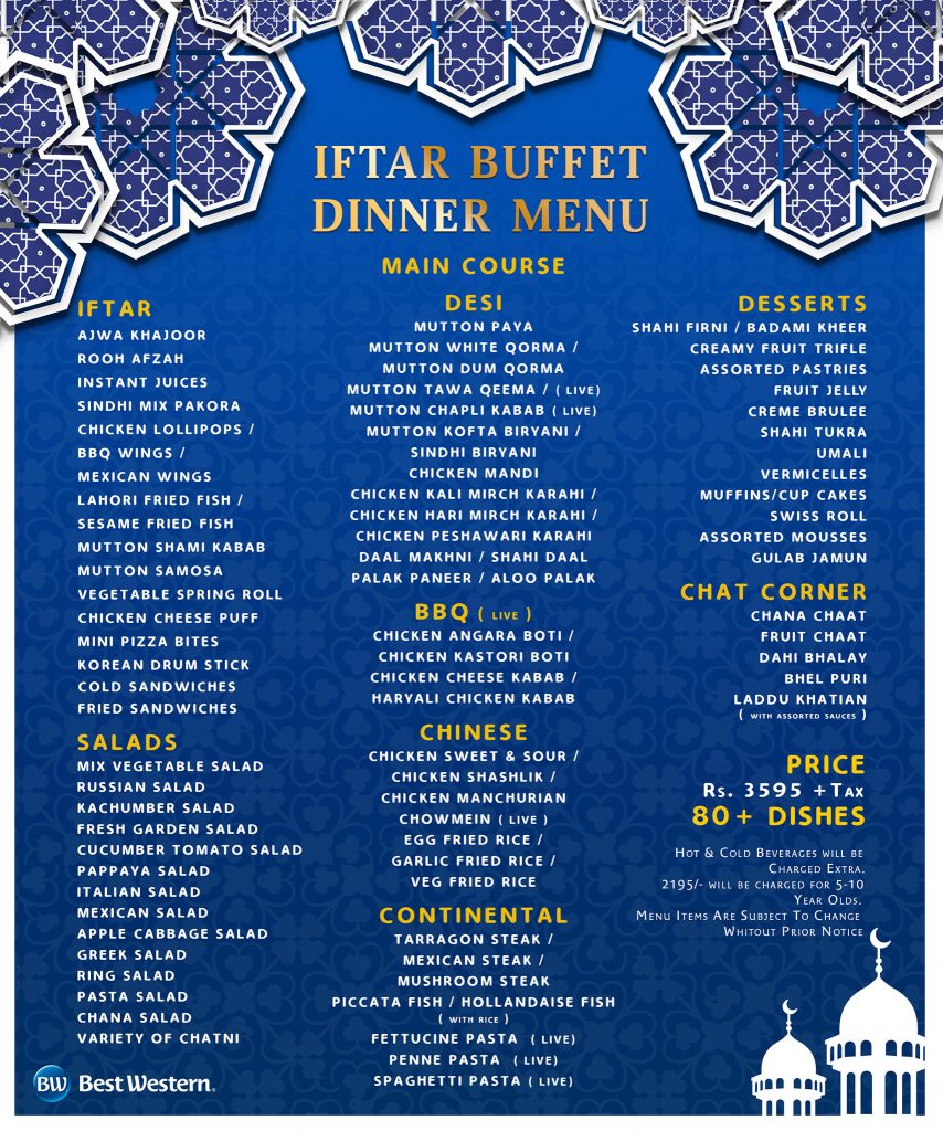 ramadan buffet gujranwala